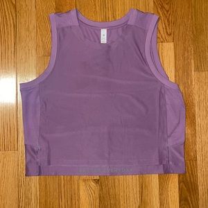 Lululemon Mesh Back Cropped Train Tank Top
